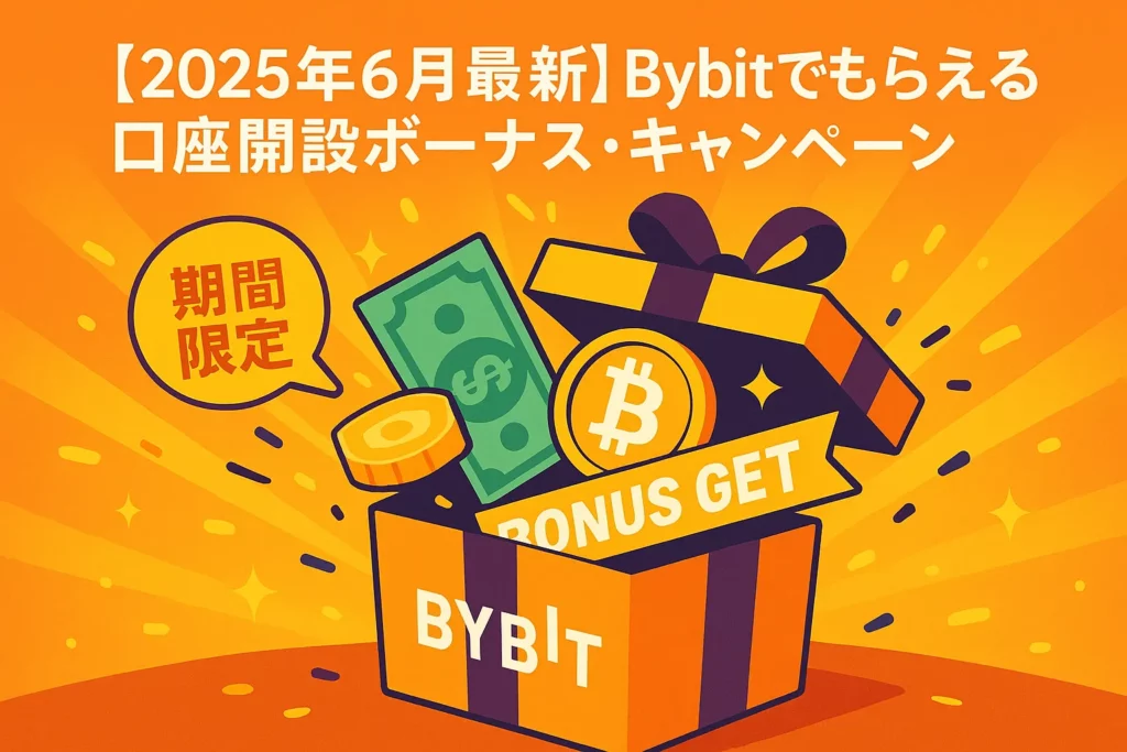 【2025年6月最新】Bybitでもらえる口座開設ボーナス・キャンペーン