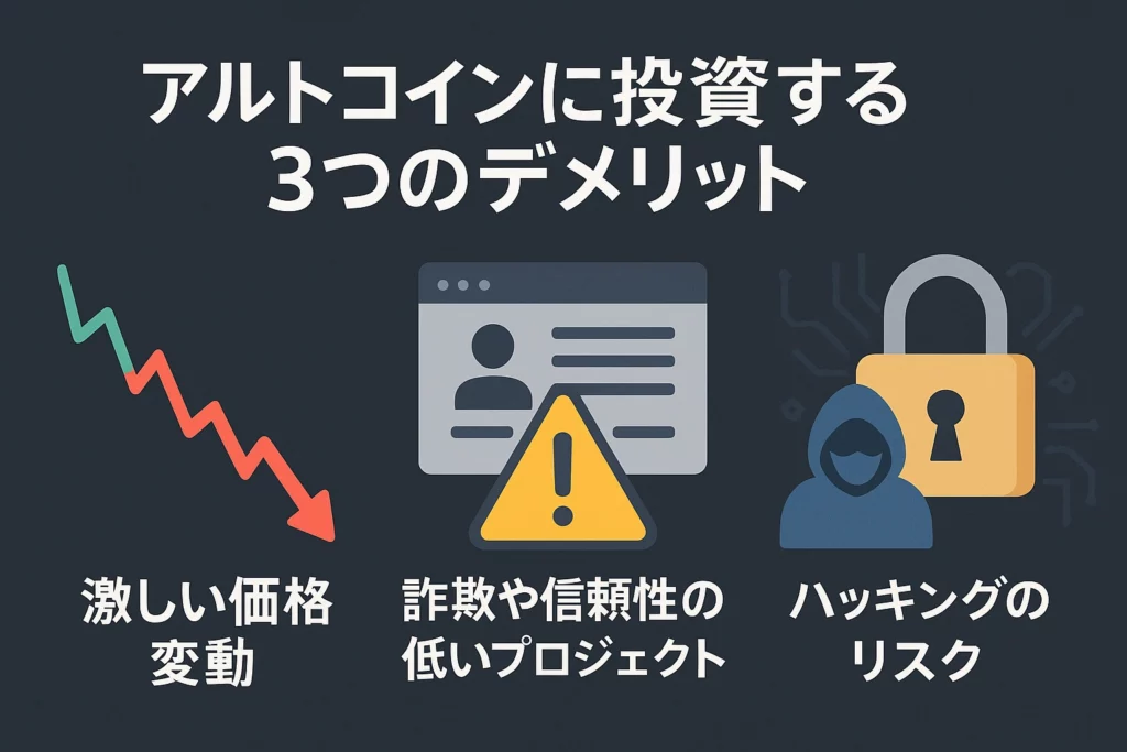 アルトコインに投資する3つのデメリット